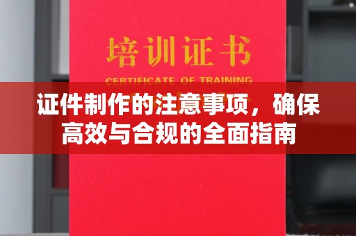 天宁证件制作的注意事项，确保高效与合规的全面指南